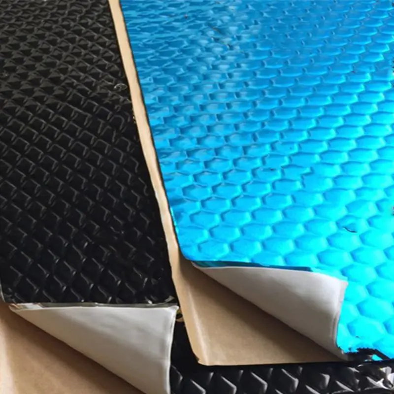 Auto Studio Sound Acoustic Absorption Car Heatproof Wave Foam Deadener Car Soundproof Cotton Insulation Mat Waterproof