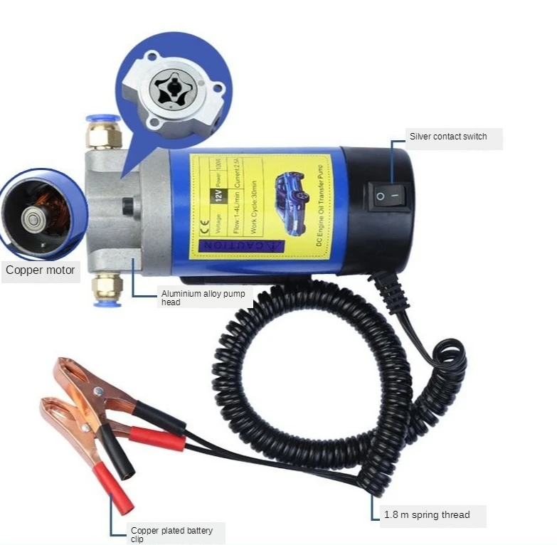 

12v car engine oil change pump oil pump mini self-priming pump