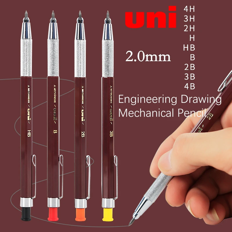 

1pc UNI 2.0 Engineering Drawing Mechanical Pencil MH-500 Used for Sketching Comic Engineering Design Drafing Student Stationery