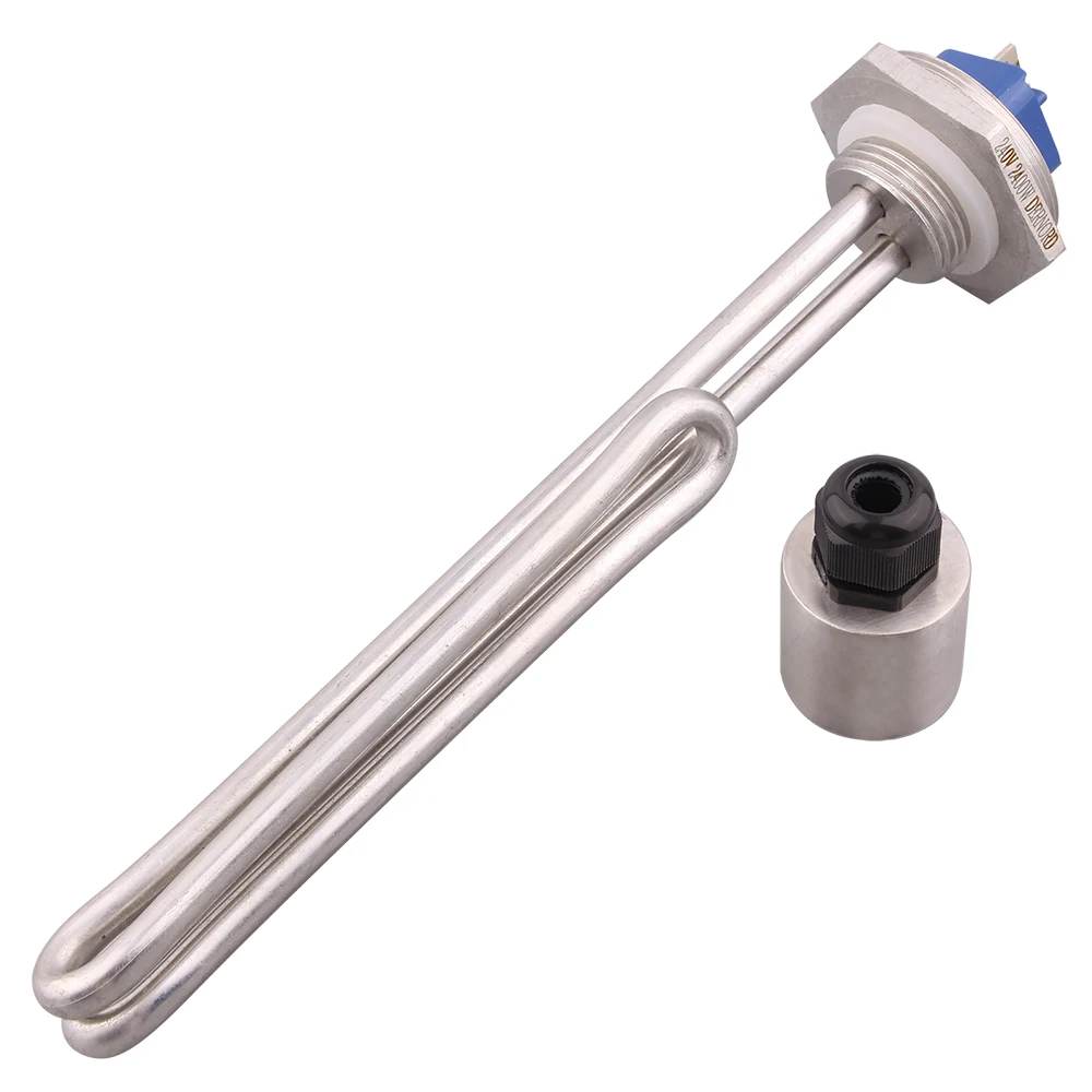 240v 2400w DN25 SUS304 가열 요소 1 "BSP 전기 히터 (양조장/증류 용 스테인레스 스틸 커버 포함)