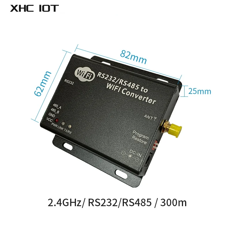 CC3200 2.4GHz RS232 RS485 Wifi Serial Server 20dBm 100mW IOT DC8 ~ 28V uhf Wireless Transceiver Receiver E103-W02DTU XHCIOT