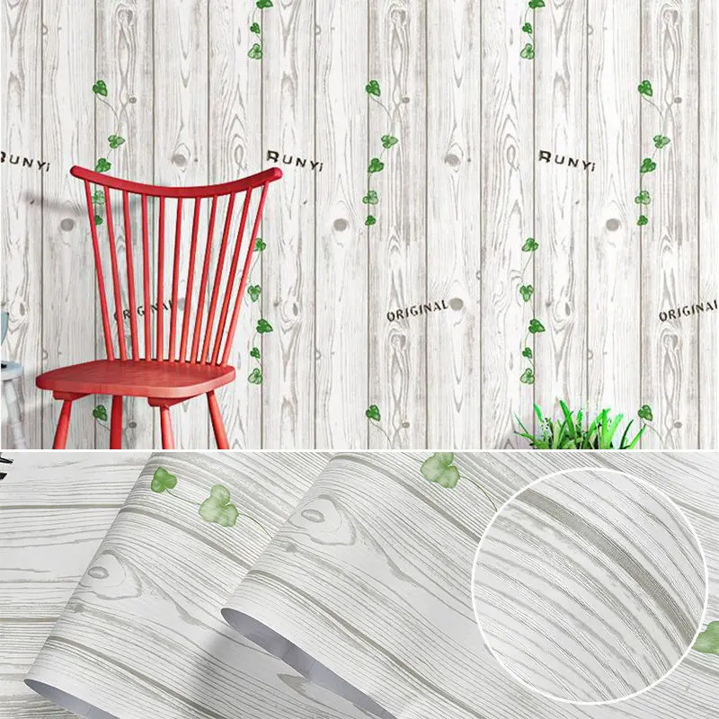 Wood Pattern Wall Sticker Waterproof Self Adhesive Wallpapers PVC Contact Paper Bedroom Wardrobe Sticker Furniture Home Improved