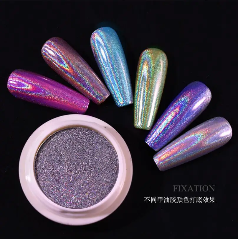 Nail Shimmer Powder Shining  Metal Mirror Effect Nail Chrome Pigment Dust Nail Art Decoration T1758