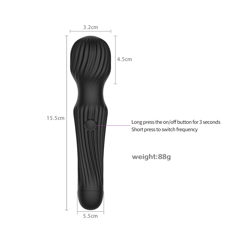 10 Mode Vibrator AV Kuat untuk Wanita Tongkat Silikon G Spot Stimulator Klitoris Pijat Tubuh Mainan Seks Wanita Mainan Fidget