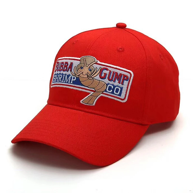 Fashion Design hat 1994 BUBBA GUMP SHRIMP Baseball cap men women Sport hats Summer Cap Embroidered casual Hat Forrest Gump caps