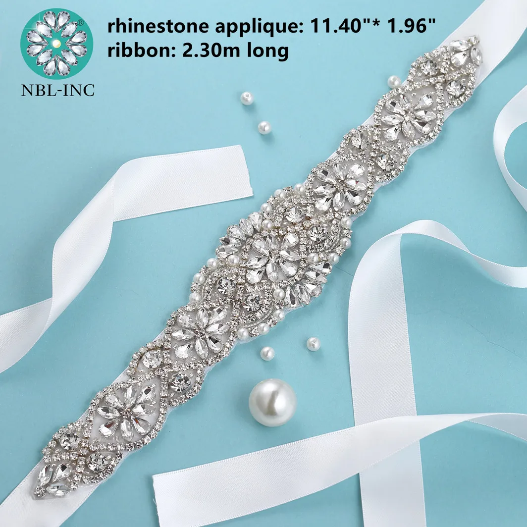 Cinto de noiva com strass e cristal brilhante, acessório para vestido de casamento (1 peça) wdd1042