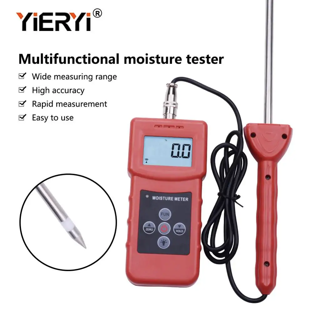 medidor de umidade ms350a de alta frequencia de yieryi para o solo areia de prata po quimico da combinacao po quimico do po de carvao 01