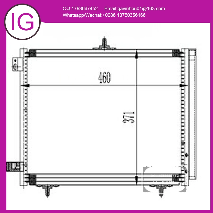 

Конденсатор переменного тока для PEUGEOT 1007 207 CITROEN C2 C3 9635759880 9653035980 9680713180 9683036480 6455HA 6455HH 6455JF 571586