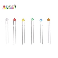 10pcs 1.8mm led Diodes light diffused Red Yellow Blue Green White Warm white Orange diffused lens LED big/wide angle light lamp