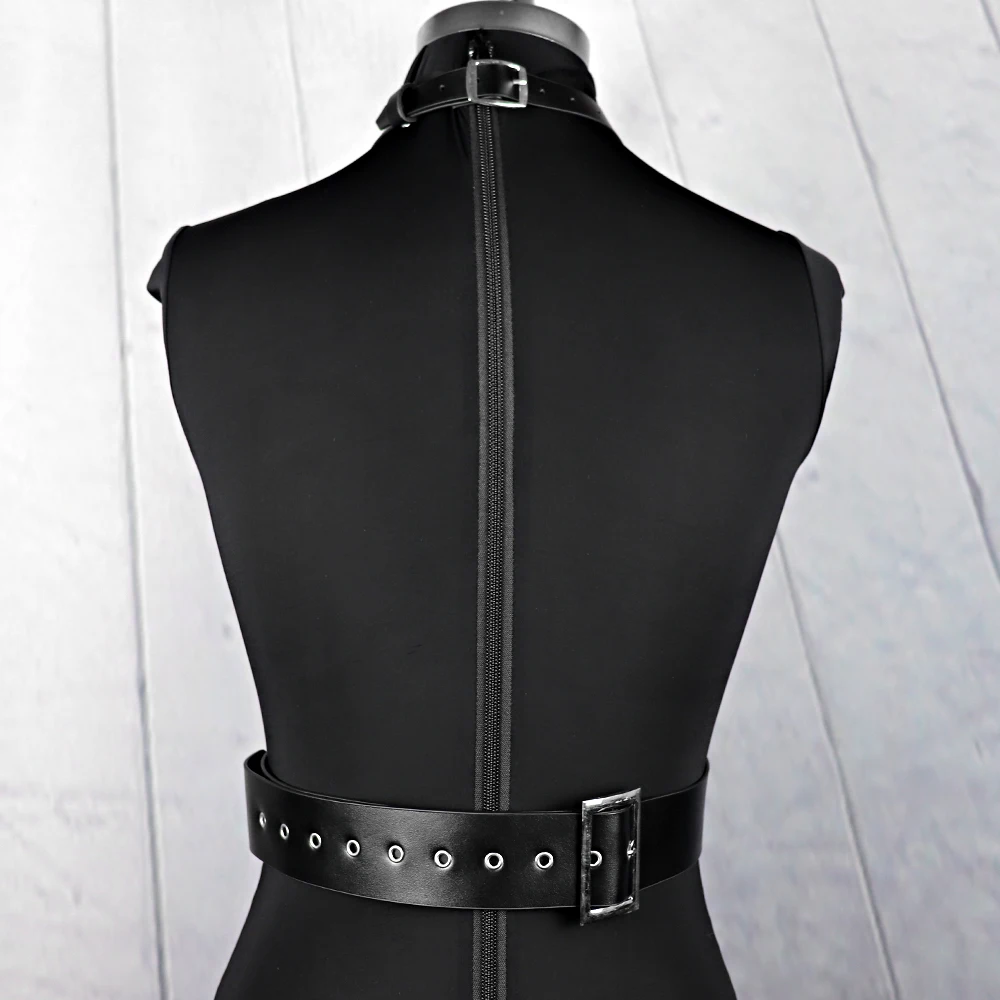 UYEE Gothic PU Leather Harness Blet Sexy Body Suspenders Belt For Women Bondage Adjustable Belt For Clubwear Techwear Straps