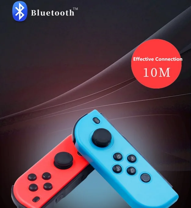 New Bluetooth Wireless Controller for Nintend Switch joy Left & Right Console Joystick Red and blue Bluetooth Function