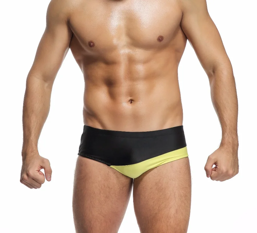 Private Customized BOYTHOR Men\'s Swimming Trunks Male Low-Waist Sexy Swimwear Super Speed Water Sports