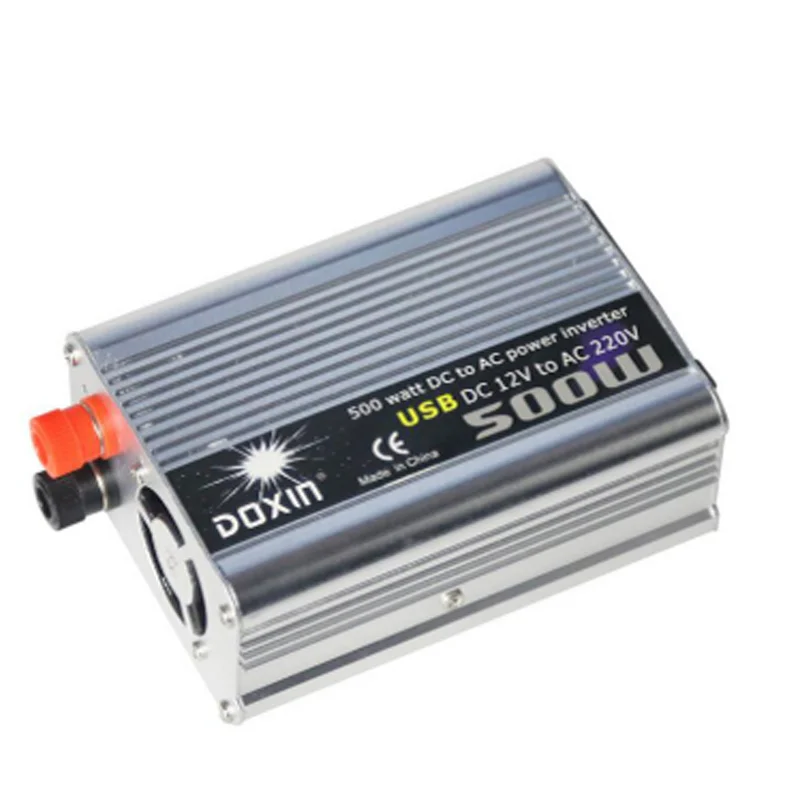 500W Modified sine wave Car Inverter 12v to 220v 50Hz Auto Inverter Cigarette Lighter Plug Power Converter with USB