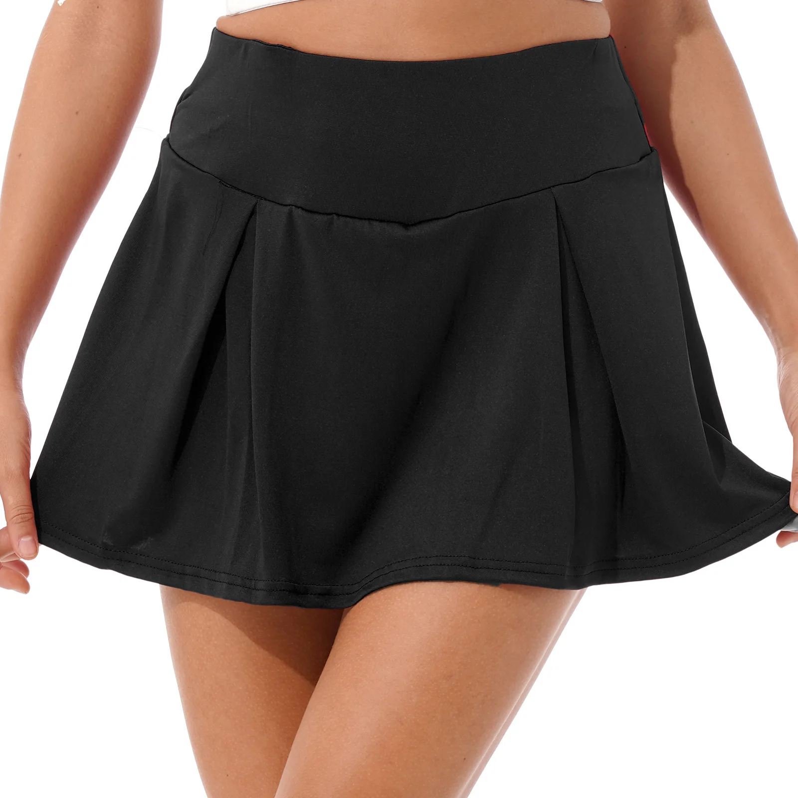 Vrouwen Dans Rok Hoge Taille Latin Dance Rok Stage Dance Kostuum Tango Salsa Rumba Latin Dance Broek Ingebouwde shorts