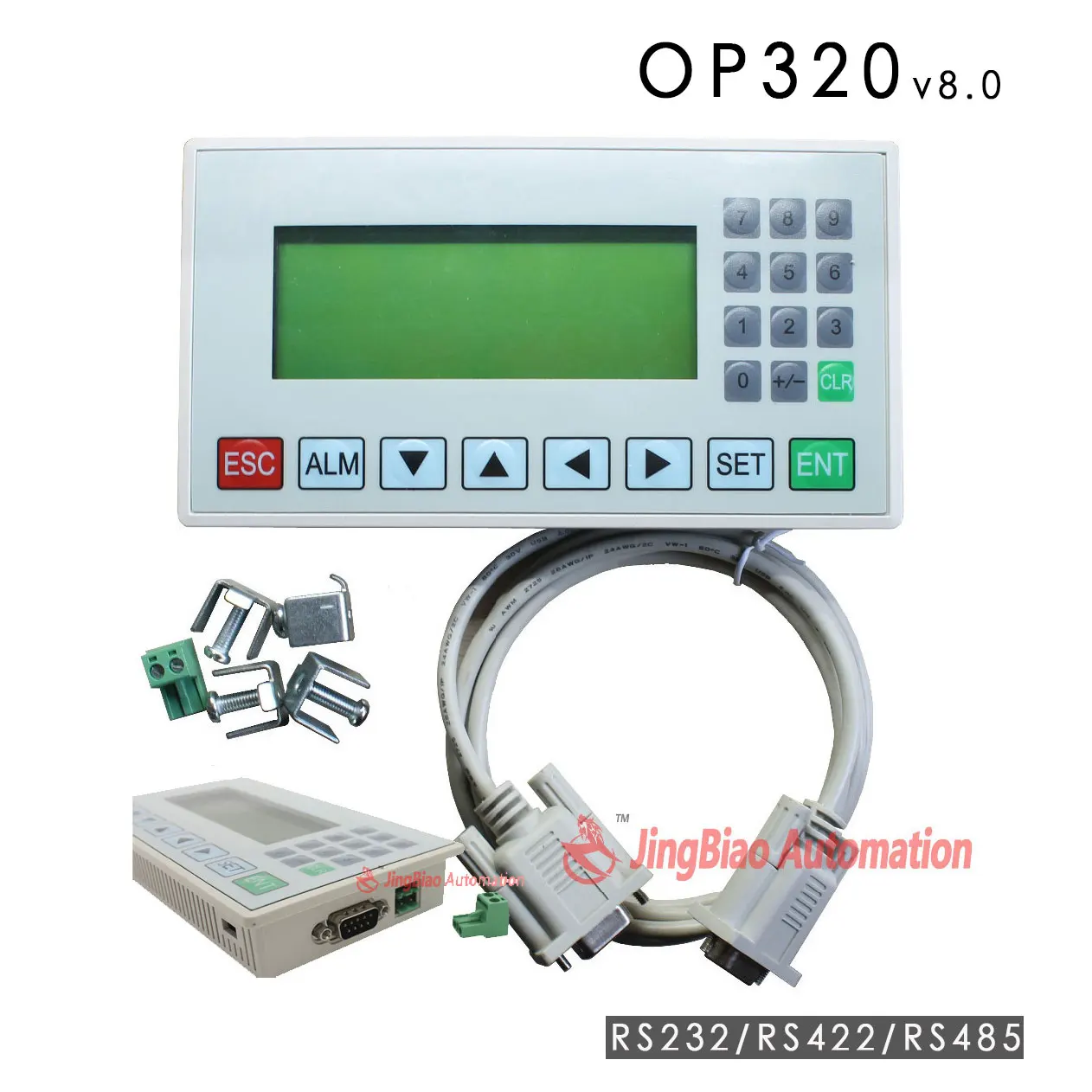 Text display MD204L OP320-A panel display screen HMI with RS232/RS422/RS485 for various PLC,support the modbus protocol 3X 4X