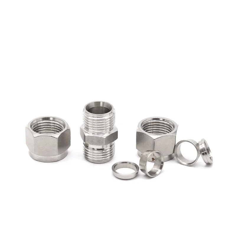 Stainless Steel Pipe Fittings Equal 6mm 8mm 12mm 16mm 1/4\