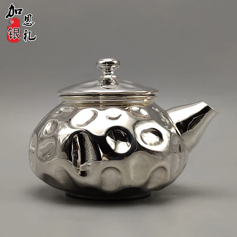 Teapot, stainless steel teapot, silver teapot, iron teapot, hot water teapot, teapot 300 ml water, kung fu tea set.