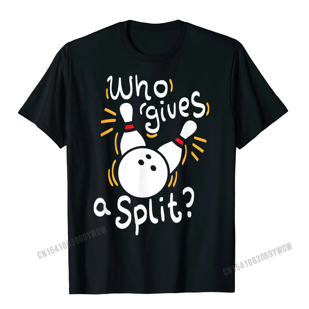 Who Gives A Split - Funny Bowling T-Shirt Men Tshirts New Arrival Design Cotton Men Tops & Tees Europe Shirt