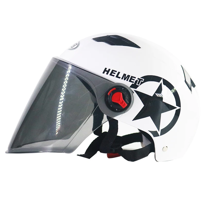 

Motorcycle Helmet Scooter Bike Open Face Half Baseball Cap Anti-UV Safety Hard Hat Motocross Helmet Multiple Color Protect