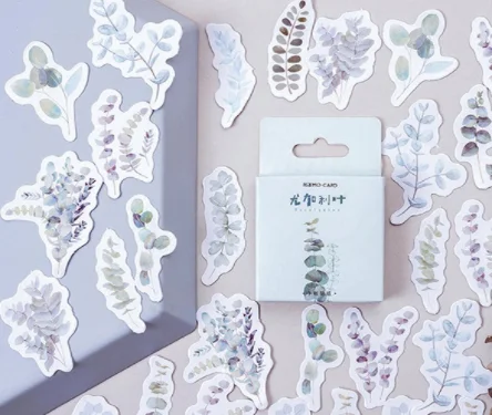 Green leaf decorative sticker(1pack)