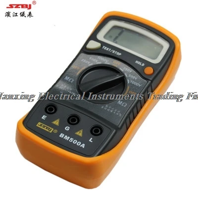 

BM500A 100V/250V/500V/1000V 2000M Ohms Digital Insulation Resistance Tests Resistance Meters Megohmmeter