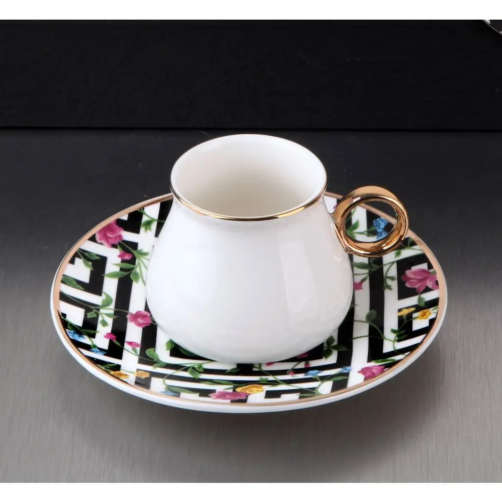 DOLBOVI 6 Personality Porcelain Turkish coffee coffee cup cup Pad Set (PE-7073) P01 mug кружка coffee cup cup