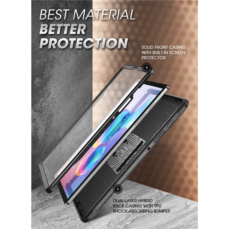 Pour Galaxy Tab S6 étui 10.5 pouces (2019) SM-T860/T865/T867 SUPCASE UB Pro couverture robuste complète avec protecteur d'écran intégré