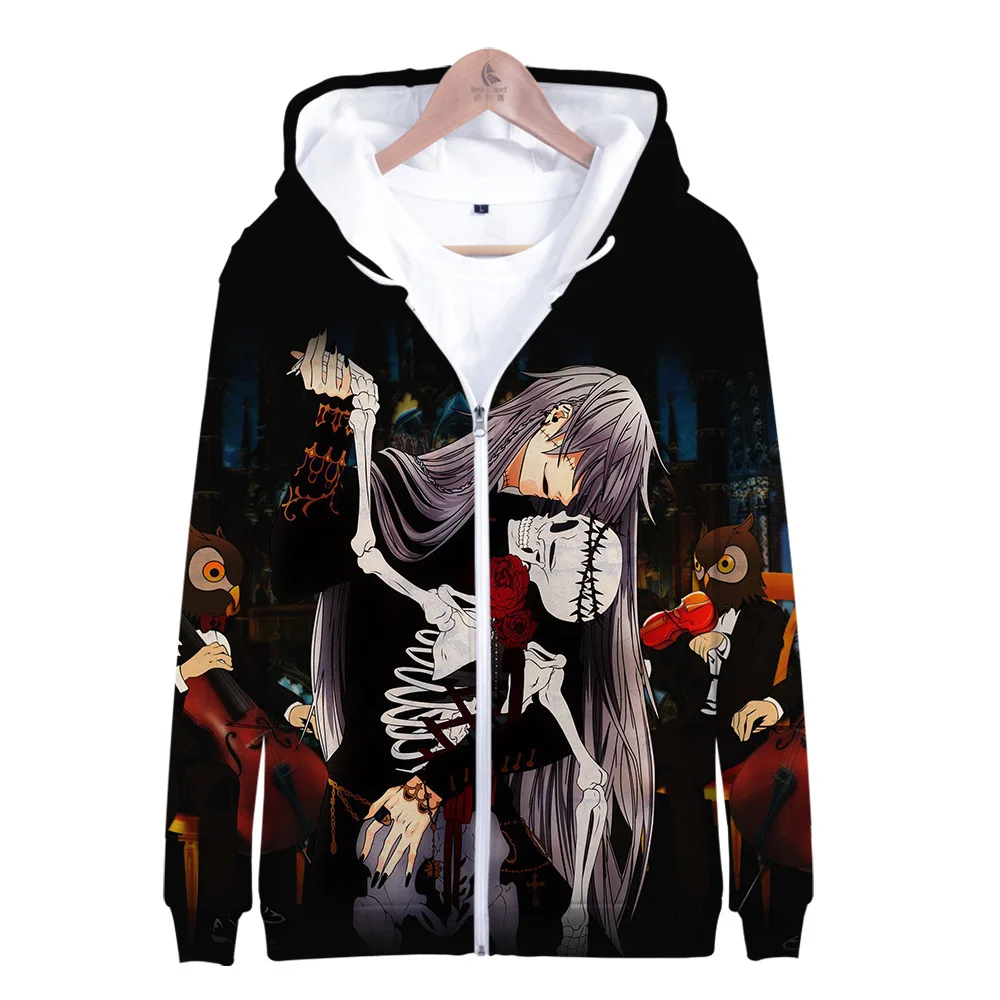 

Anime Black Butler 3D Print Zip Up Women/Men Hoodies Sweatshirts Kuroshitsuji Ciel Phantomhive Cosplay Zipper Hooded Jacket