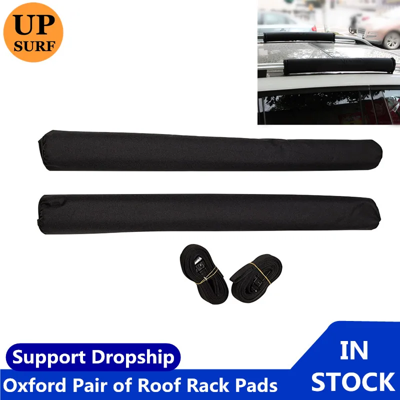 High qualiOxford Pair of Roof Rack Pads Inflatable Padded Crossbar Roof Cover Luggage Carrier Protective Cloth Bike Rack For Car