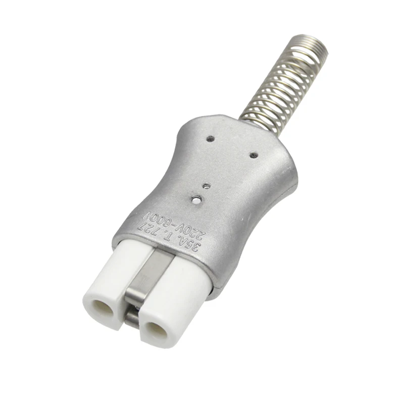 New 6mm IEC C8 ceramic wiring industry socket plug high temperature c7 male female Connector electric oven power outlet 35A 600V