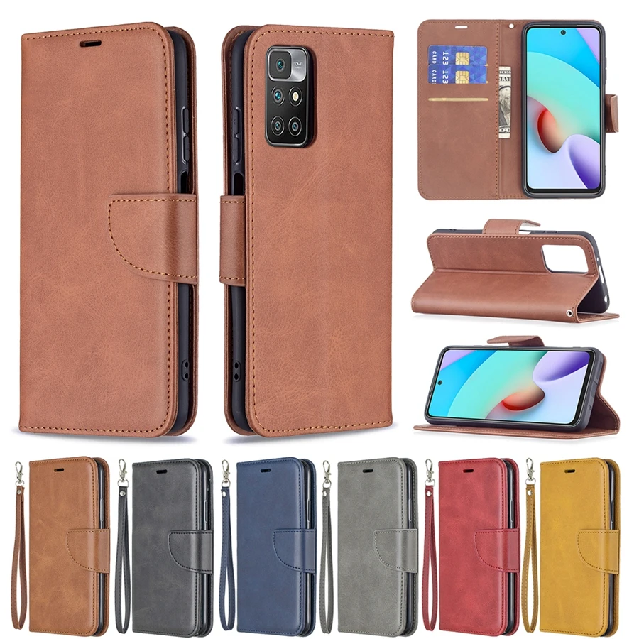 

Leather Flip Wallet Case For Xiaomi Redmi 10 9 9A 9C 9T 8 8A 7 7A Note 10/10S/10T/10 Pro/9 Pro/8T/7 Pro Mi Poco X3 Nfc/M3/F3 11T