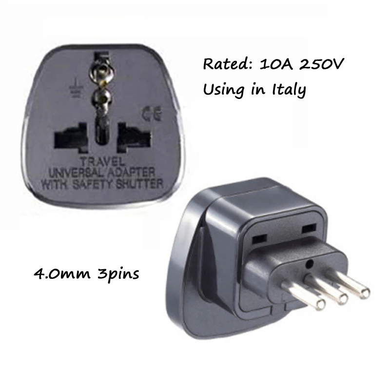 1 Stück Universal Amerika Europa Kr AU EU zu US UK USA Steckeradapter Südafrika Indien Adapter Italien Schweiz Reiseadapter – Detail 7