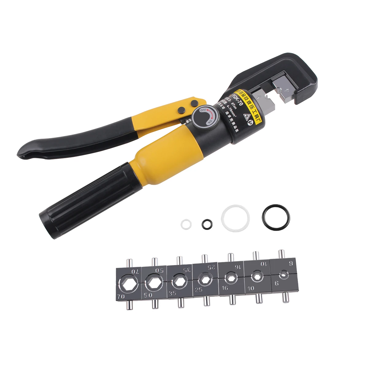 Herramienta de Prensado hidráulico 8T, alicate de prensado hidráulico, herramientas de compresión hidráulica, rango de YQK-70 4-70mm