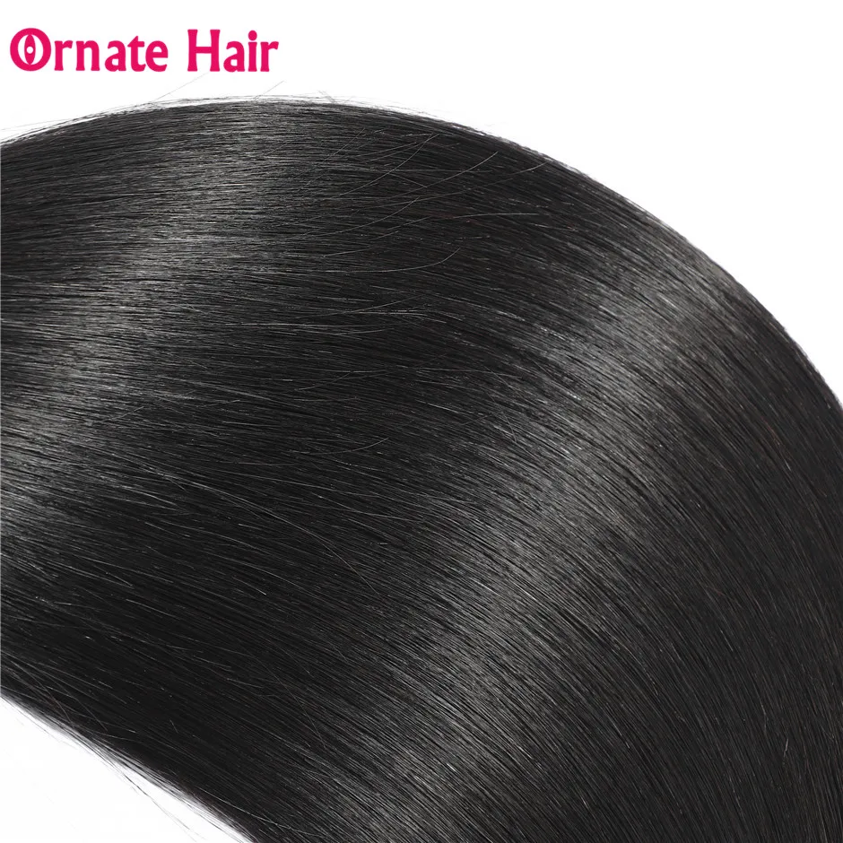 Straight Human Hair รวมกลุ่มกับ Frontal บราซิลทอผมบราซิลผมมนุษย์รวมกับการปิด