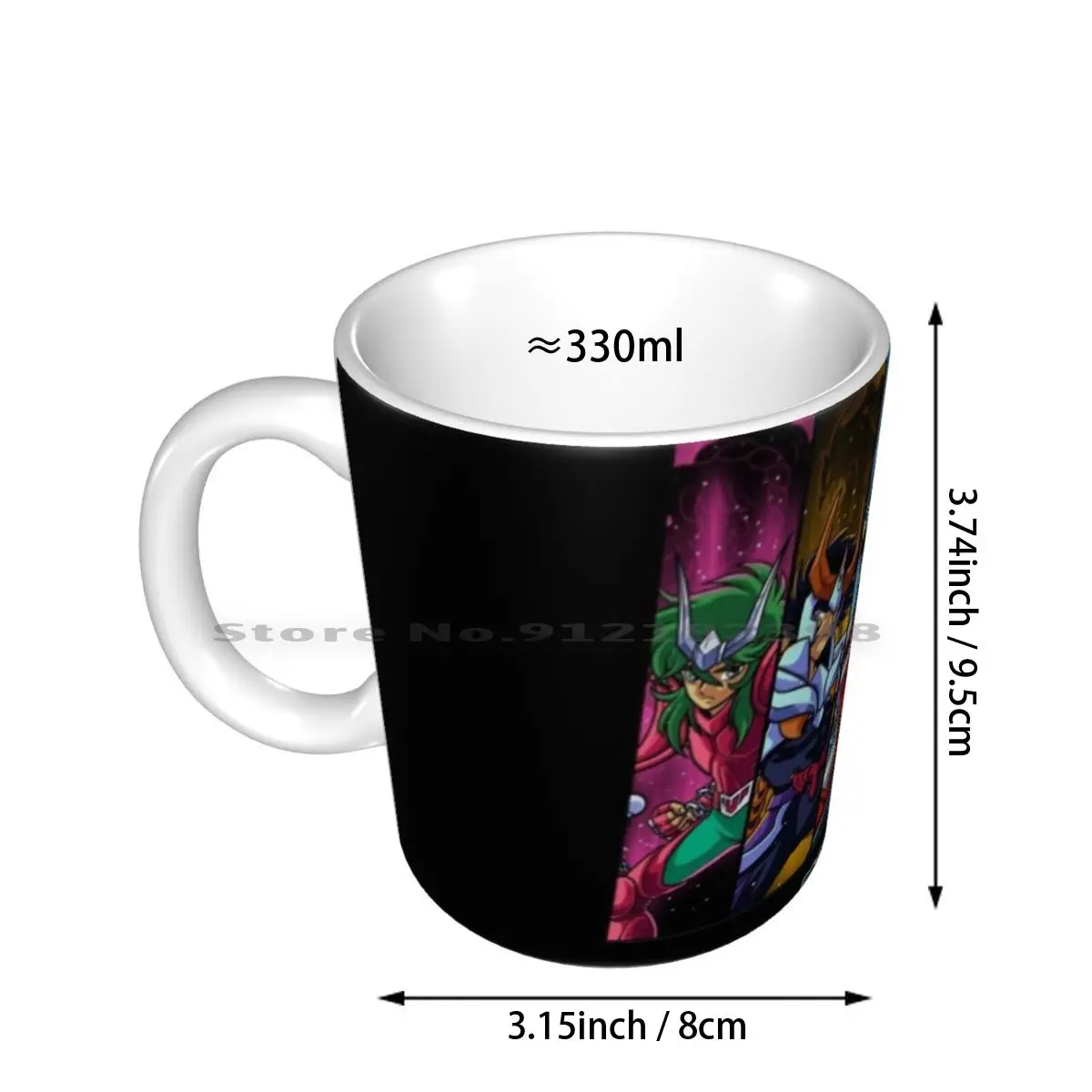 Knights Of The Zodiac 2 Ceramic Mugs Coffee Cups Milk Tea Mug Knights Of The Zodiac Seyia Pegasus Pegasus Saint Seiya Seiya