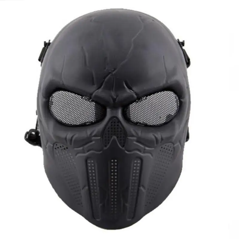 High Quality New Skull Skeleton Army Airsoft Tactical CS Hunting Paintball Full Face Protection Mask