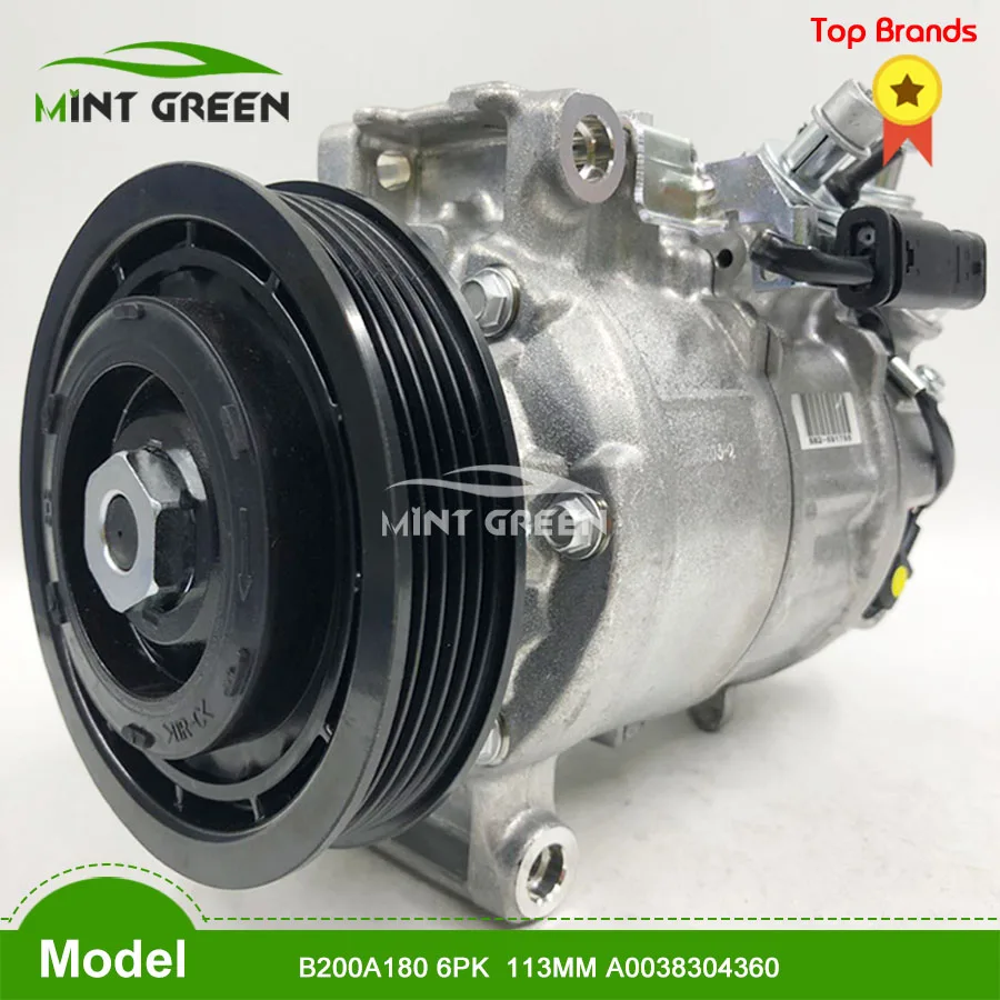 A/C Air Conditioning Compressor for MERCEDES-BENZ B200A180 6PK 113MM A0038304360