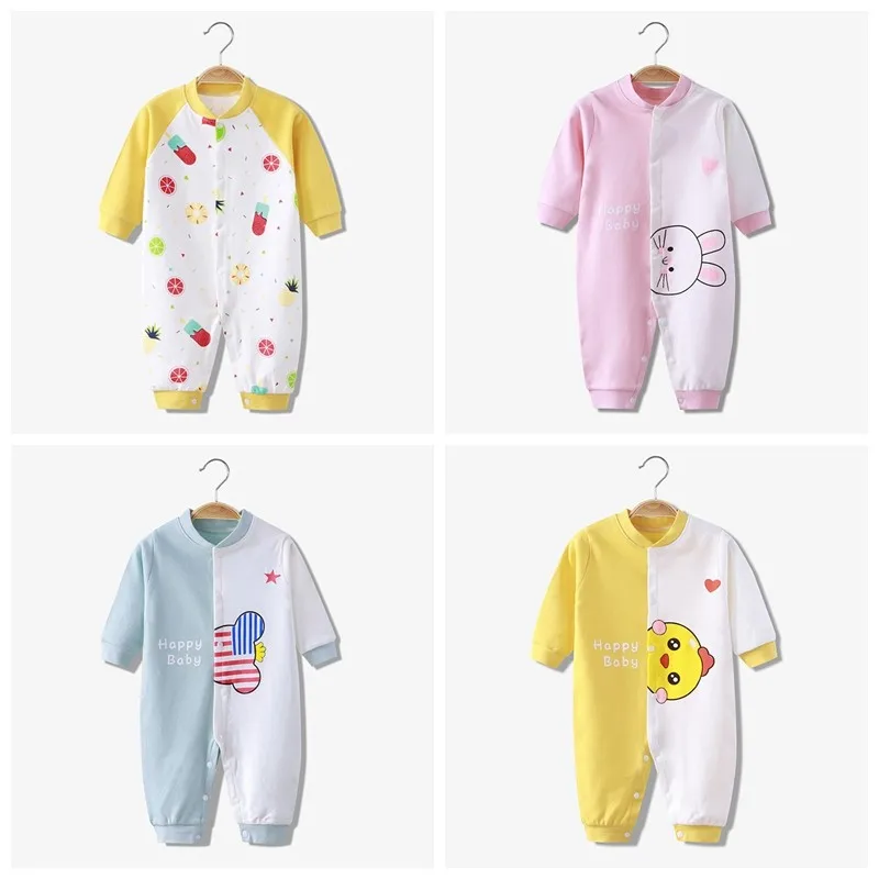 2021 Winter Newborn Baby Pajamas Baby Onesie Funny Toddler Clothes Fashion Lovely Infantil Romper Girls Onesie 3 6 12 24 Month