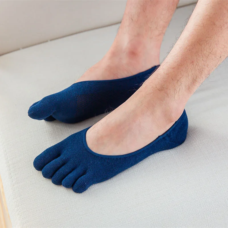 

Men's Summer Cotton Invisible Five Finger Socks Cotton Split Toe Socks