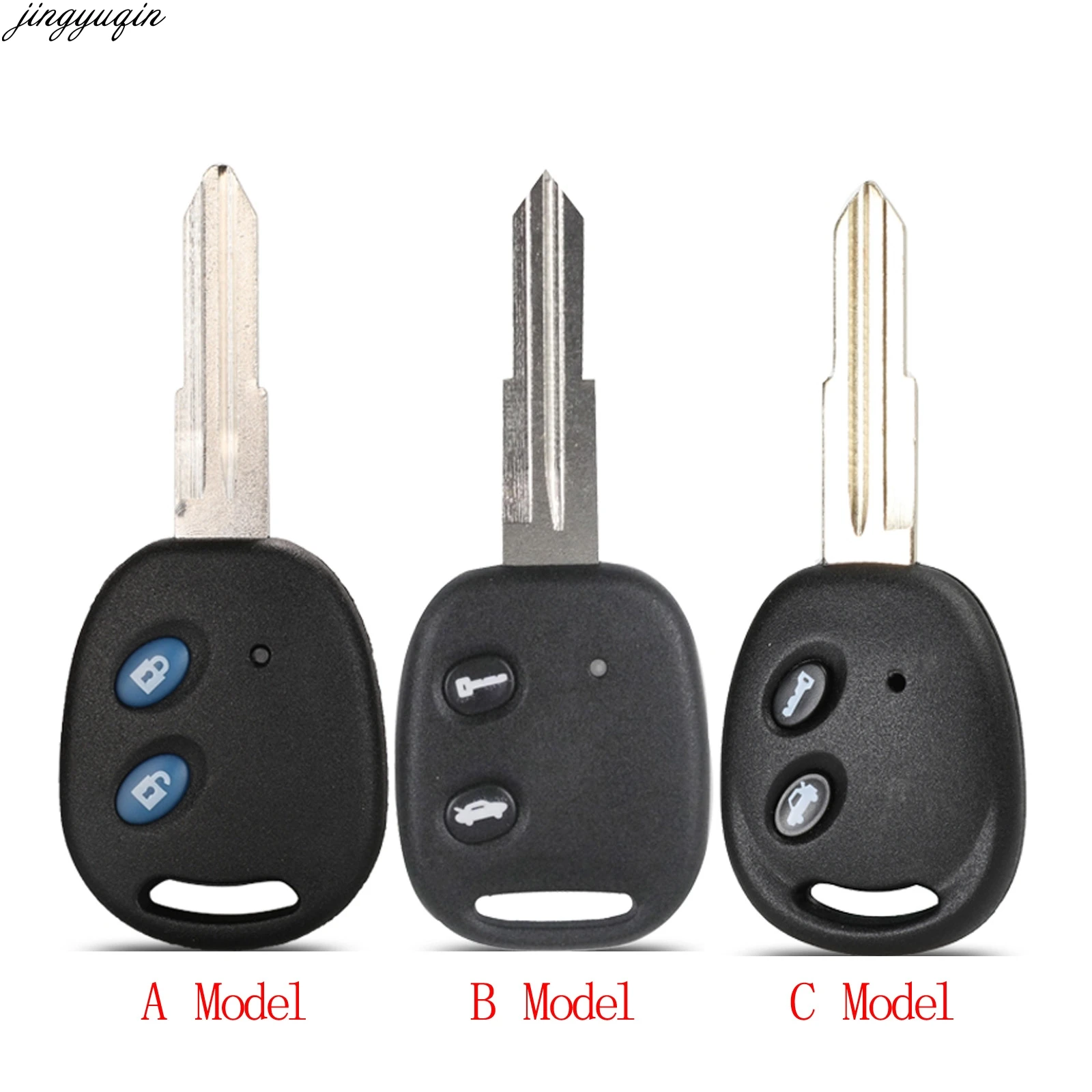 

Jingyuqin 2 Buttons Remote Key Shell For Chevrolet Epica Spark Lechi LOVA Sail Uncut Brass Blade Blank Key Replacement