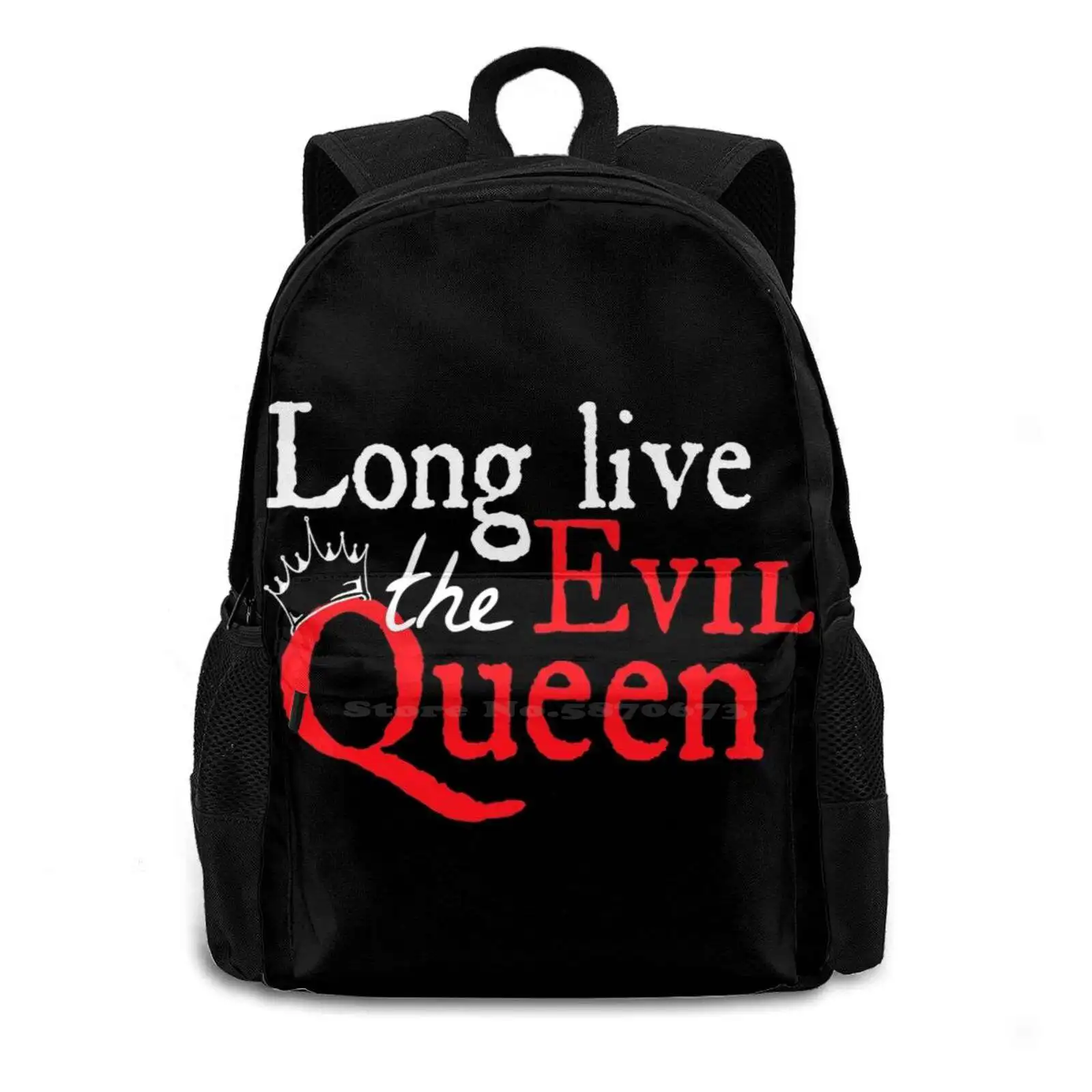 The Evil Queen Hot Sale Schoolbag Backpack Fashion Bags Evil Queen Long Live The Queen Evil Eq Ouat Ounce Oncer Evil Regal