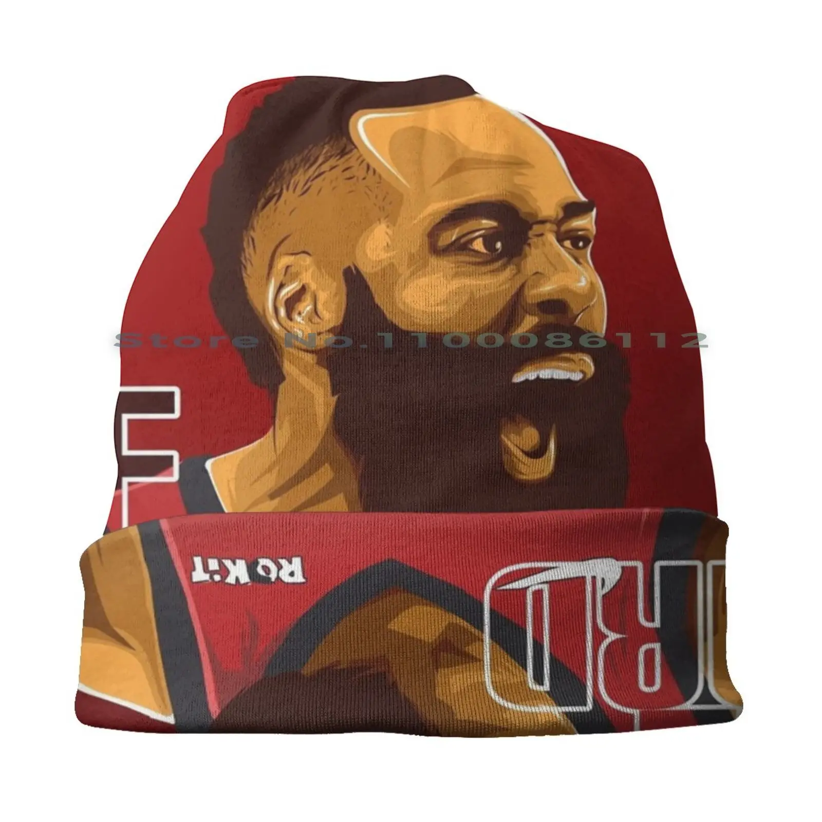 James Harden Beanies Knit Hat James Harden The Beard Players Superstar Mvp Brimless Knitted Hat Skullcap Gift Casual Creative