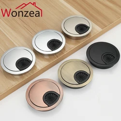 Wire Hole Cover Table Cable Wire Outlet Port Round Computer PC Desk Grommet Cable Hole Cover Line Holder Wiring Accessories