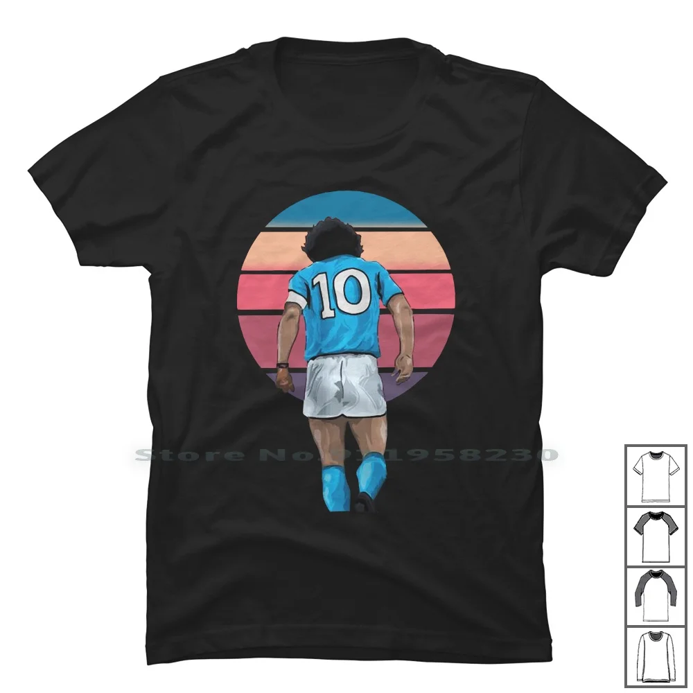 Diego Maradona zniknął T Shirt 100% bawełna argentyna piłka nożna popularny Sport Diego piłka Port Logo jeden gorący bóg Ego