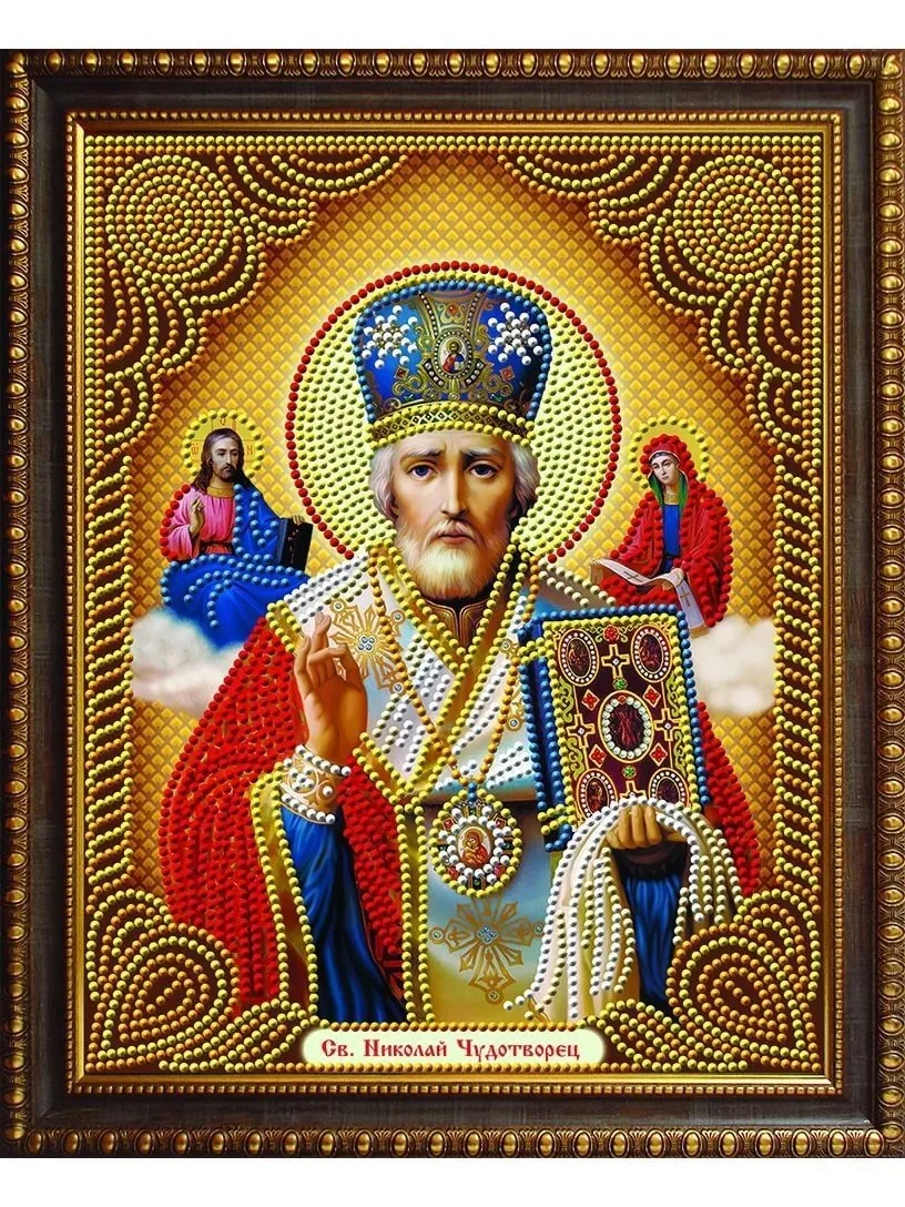 Icon Religious Diamond Painting of Orthodox Church, Mosaic Stitch Embroidery, Rhinestone Picture, Home Decor, DIY, 5D