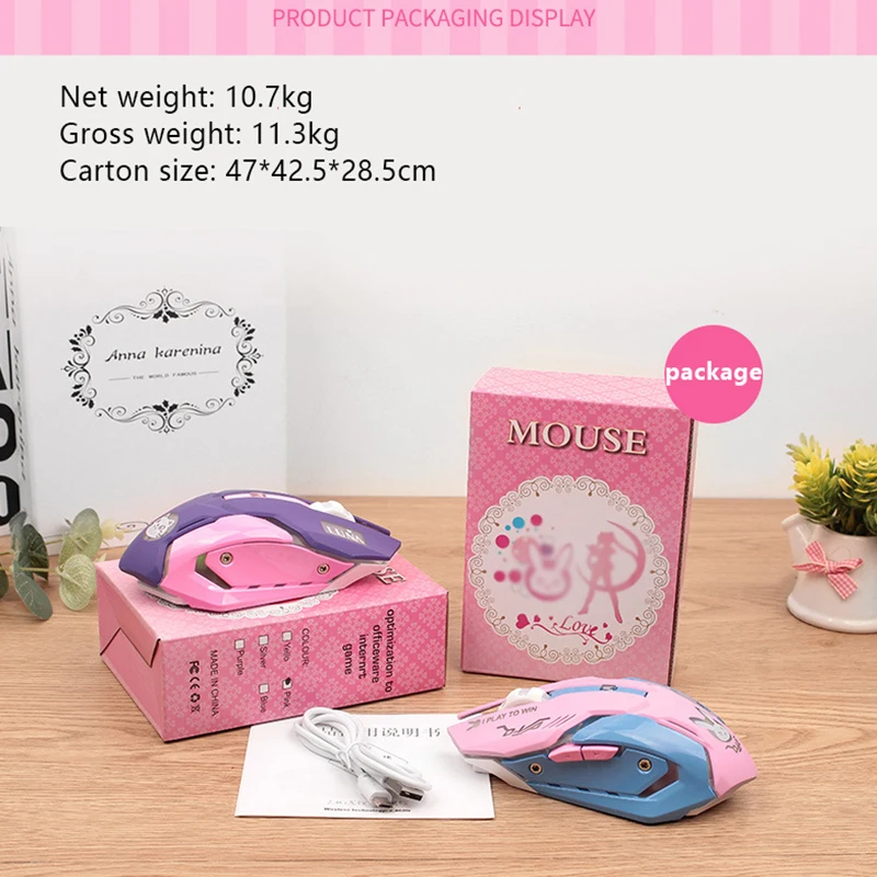 DB70 2020 新しい 2.4 グラム充電式ワイヤレスマウス LED バックライト付き、PC ラップトップマウス、さまざまなオプションのコンピュータアクセサリ