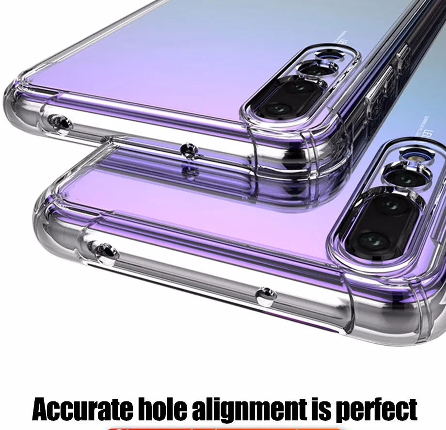 Luxury Soft Case For Huawei P20 P30 Lite Pro Protective Transparent Case Mate 20 30 Lite Honor 20 Lite Pro Silicone Back Cover