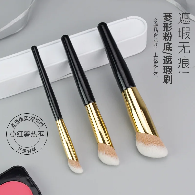 1pc Angled Foundation Makeup brushes Liquid detail Concealer Make up brushes rhombus cover up Face essential cosmetic tools