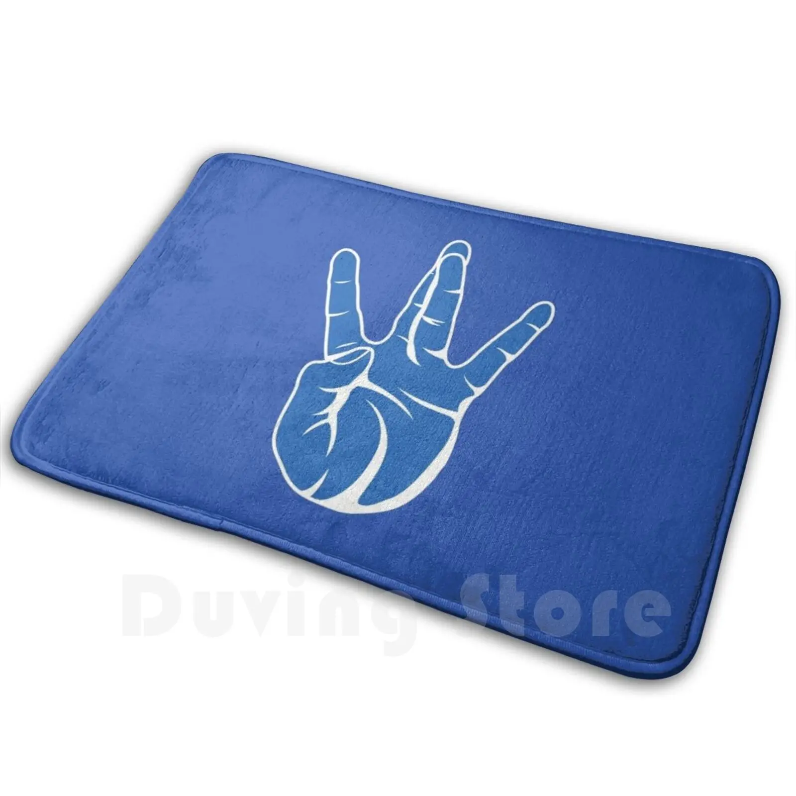 Westside West Coast Rap Hip Hop Hand Sign Blue Soft Non-Slip Mat Rug Carpet Cushion Westside Westcoast Rap Hip Hop 2pac