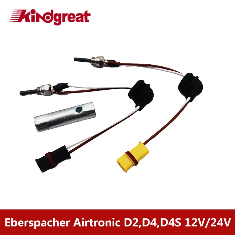Pino cerâmico das peças do calefator diesel do estacionamento chinês de 12v/24v 1-8kw para o airtop 2000st de webasto at2000 eberspicher d2 d4 d4s plugues do fulgor
